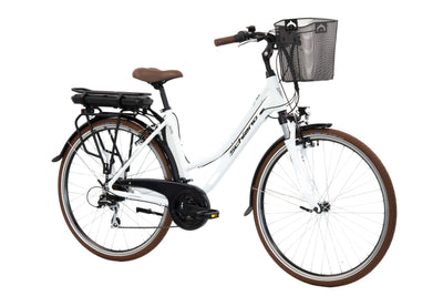 F.lli Schiano E-Ride, E Bike Trekking 28 Zoll, 36V 10.4Ah Abnehmbarer Akku, Motor 250W 40Nm, Trekking EBike für Herren/Damen, Weiss