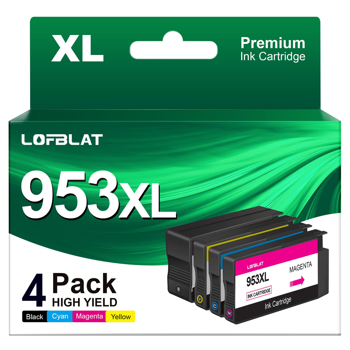 LOFBLAT 953XL Multipack Druckerpatronen Ersatz für HP Officejet Pro 8715 8710 für HP Officejet Pro7720 7740 8730 8720 8725 8210 Drucker