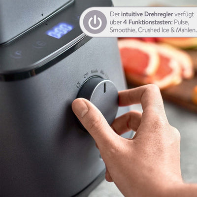 SPRINGLANE Hochleistungsmixer Hanno – Smoothie Maker 2000 W 32000 U/min mit Selbstreinigungsfunktion – inkl. Rezeptheft & Stößel