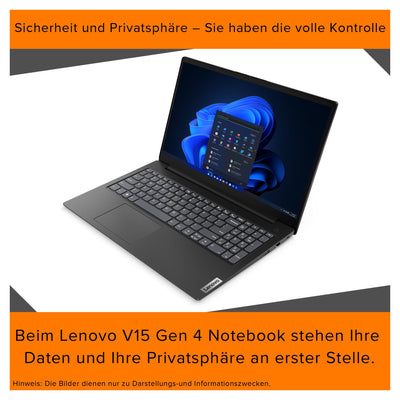 Lenovo V15 G4 IRU Laptop, Intel Core i5-13420H, 40 GB DDR4 RAM, 1 TB PCIe SSD, 15.6" FHD Display, Intel UHD Graphics, QWERTZ Tastatur, Windows 11 Pro, Iron Grey