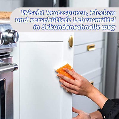 Scrub Daddy Eraser Daddy 10x, Schmutzradierer, Starker & Haltbarer Melamin Schwamm, Doppelseitige Zauberschwamm Schmutzradierer, Allzweckreinigungsschwämme für gestrichene Wände, Blau Doppelpackung