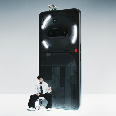 Nothing Phone (3a) 128 GB - Handy mit Essential Space, 50-MP-Hauptkamera, 32-MP-Frontkamera, 30-facher Ultra-Zoom, 8 GB RAM, Langer Akkulaufzeit und 6,77 Zoll Flexibles FHD+ AMOLED-Display - Weiß