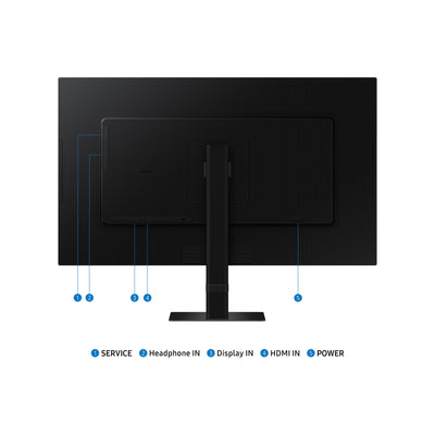 Samsung ViewFinity S70D 4K-Monitor 27 Zoll, UHD, 3.840 x 2.160, 60 Hz, HDR10, Easy Setup-Ständer, Eye Saver Mode, LS27D700EAUXEN