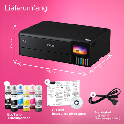EcoTank ET-8550 DIN-A3+-WLAN-Tintentank-Fotodrucker