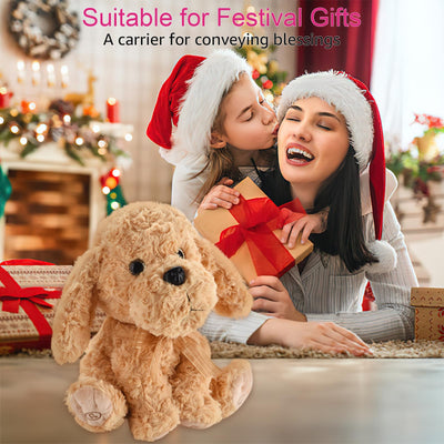 Interaktives singendes Plüschtier Hund, Nimmt auf und wiederholt, was du sagst, 8 Lieder, Kopf- und Ohrenbewegungen, Geburtstag für Kleinkinder von 3, 4, 5 und 6 Jahren (Goldendoodle-Spielzeug)