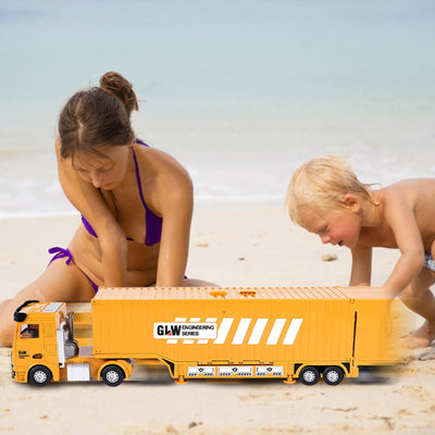 Baufahrzeuge Kinder groß LKW Fahrzeug Spielzeug Geschenke ab 2 3 4 5 Junge Geschenkideen mit Kran Bagger Dampfwalze Planierraupe Lastwagen Betonmischer Konstruktionsfahrzeuge Spielzeug Kinder Jungen