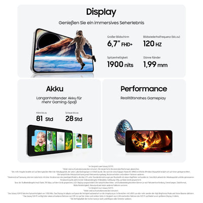 Samsung Galaxy S24 FE Enterprise Edition, AI Business Smartphone ohne Vertrag mit Android, 8 GB RAM, 128 GB Speicher, 50-MP-Kamera, Sicherheit durch Knox Suite, Graphite