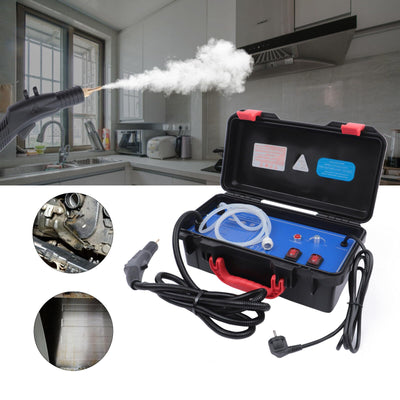 vinnyooc Dampfreiniger 220V 3000W Mehrzweck Power Dampfer Dampfreiniger Handgerät Tragbar Hochtemperatur Dampf-Temperatur 100-120℃ Dampfdruck 2-3.5bar für Badezimmern Autos Sofas