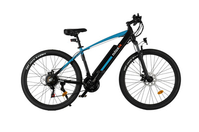 Nilox, E-Bike X6 SE, Mountainbike mit Tretunterstützung, 90 km Reichweite, Tektro Scheibenbremsen, 21-Gang Shimano Schaltung, 27,5" x 2,10" Räder, 36 V 13 Ah Wechselakku, 250 W Motor