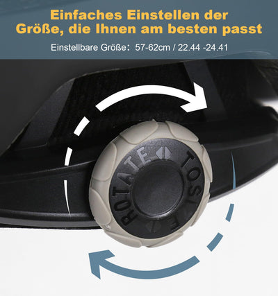 Shinmax Fahrradhelm Herren Damen Erwachsene Cityhelm Urban Radhelm mit Visier Stylischer Fahrradhelm für Frauen Pendeln City Roller Leichtgewicht Einstellbare Rennrad Helm 57-62 cm