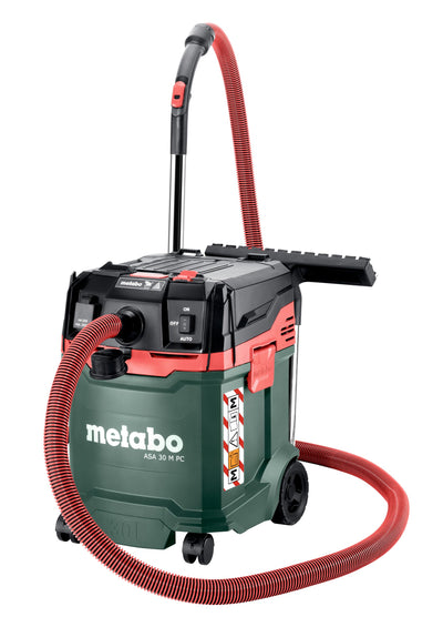 Metabo ASA 30 M PC Allessauger – 602087000 – Nass-/Trockensauger mit integrierter Filterabreinigung – 8 m Kabellänge