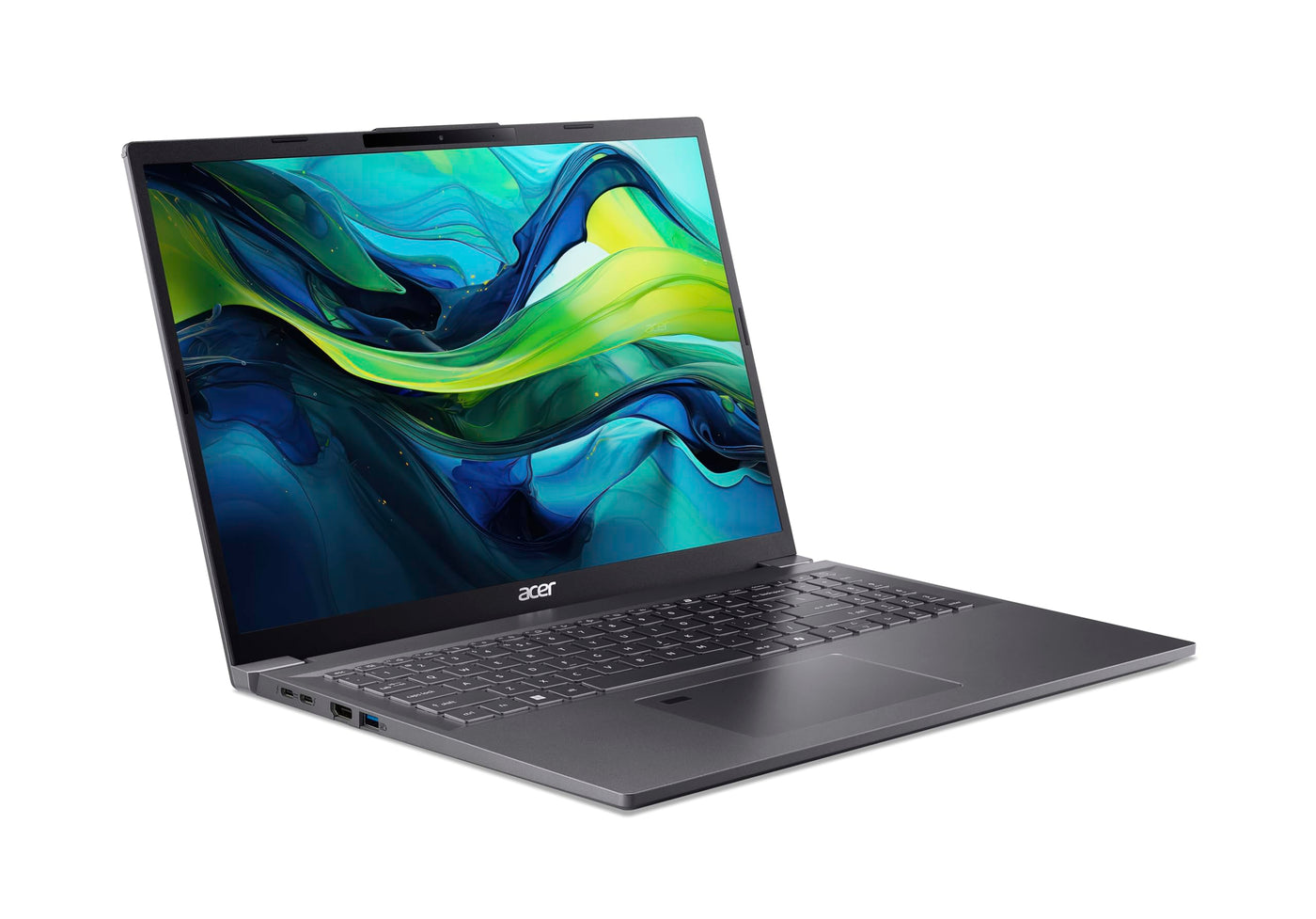 Acer Aspire 16 (A16-71M-71DD) KI Laptop, 16" WUXGA+ OLED 120Hz Display, Intel Core Ultra 7 155H, 16 GB RAM, 1 TB SSD, Intel Arc Grafik, Windows 11, QWERTZ Tastatur, grau