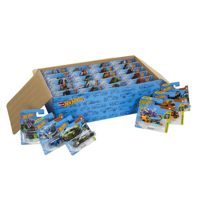 Hot Wheels Autos Set, 50er Pack, Verschiedene Modelle von Spielzeugautos, Maßstab 1:64, mit realistischen Details, Auto Spielzeug, Stile variieren, Spielzeug ab 3 Jahre, V6697