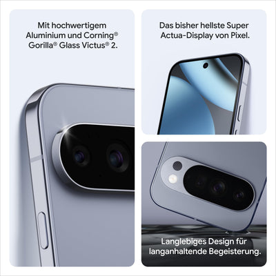 Google Pixel 10 Pro – Android-Smartphone ohne SIM-Lock, mit Gemini, Dreifach-Rückkamerasystem, mehr als 24 Stunden Akkulaufzeit und 6,3 Zoll großem Super Actua-Display – Obsidian, 1TB