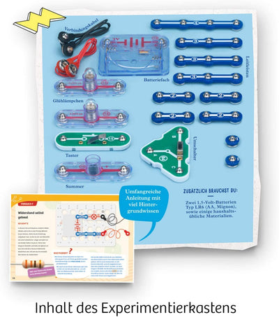 KOSMOS 620530 Easy Elektro - Light. Erste elektrische Stromkreise erstellen. Spielerisch die Elektrizität entdecken. Experimentierkasten zu Elektrotechnik für Kinder ab 8-12 Jahre