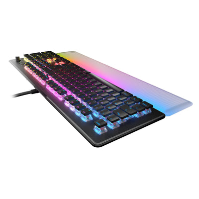 Turtle Beach Vulcan II Max – Optisch-mechanische PC-Tastatur, anpassbare RGB-Beleuchtung, Handballenauflage, lineare Titan II-Schalter, Aluminiumplatte – Schwarz