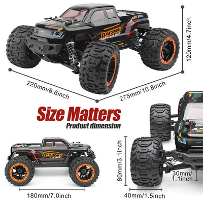 HAIBOXING Ferngesteuertes Auto 1:16 RC Monster Truck, Wasserdichter RTR All Terrain RC Auto 36 km/h, ferngesteuertes Spielzeug für Kinder und Erwachsene