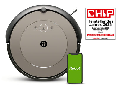 iRobot Roomba i1152 Saugroboter (Staubsauger Roboter), WLAN-fähig mit Zwei Gummibürsten für alle Böden, Individuelle Vorschläge per App, Kompatibilität mit Sprachassistenten, Farbe: Mandel