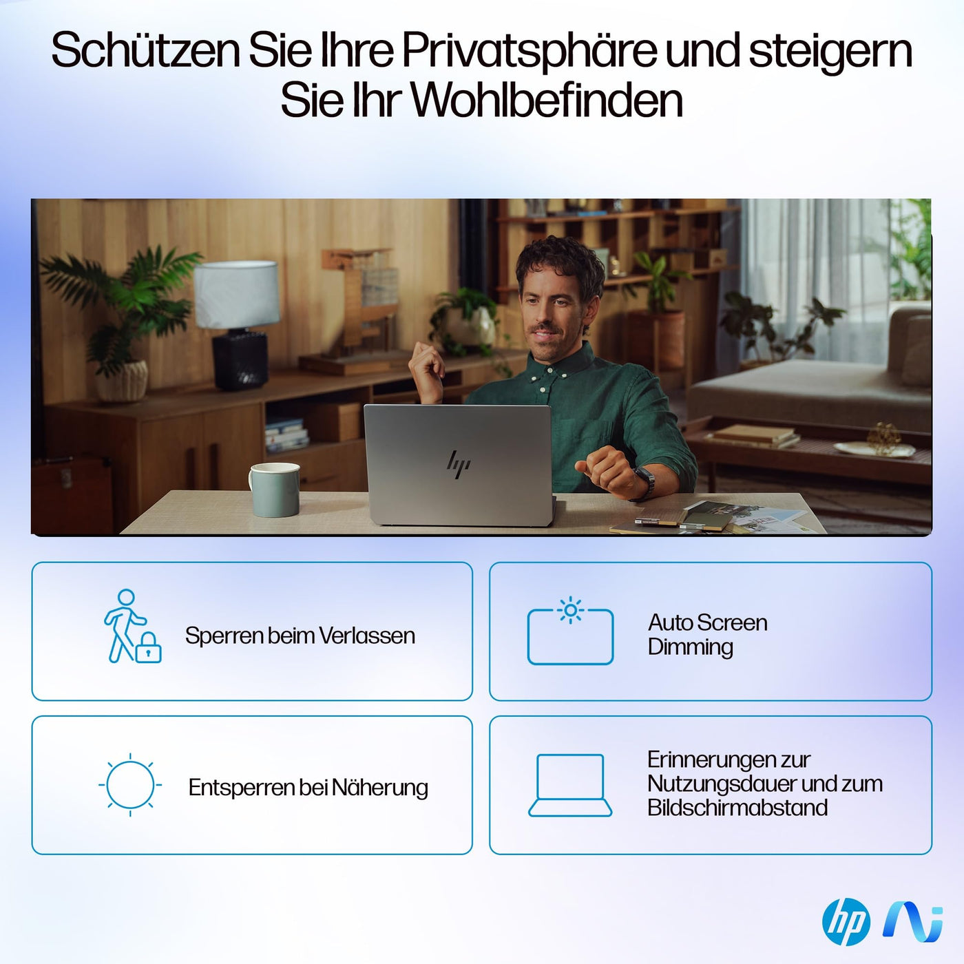 HP OmniBook Ultra 14-fd0094ng AMD Ryzen AI 9 365 Laptop 35,6 cm (14") Touchscreen 2.2K 16 GB LPDDR5x-SDRAM 1 TB SSD Wi-Fi 7 (802.11be) Windows 11 Home Grau