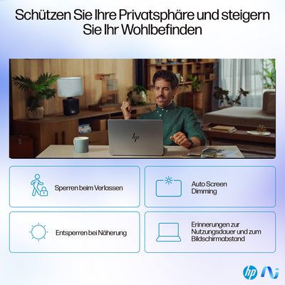 HP OmniBook Ultra 14-fd0094ng AMD Ryzen AI 9 365 Laptop 35,6 cm (14") Touchscreen 2.2K 16 GB LPDDR5x-SDRAM 1 TB SSD Wi-Fi 7 (802.11be) Windows 11 Home Grau