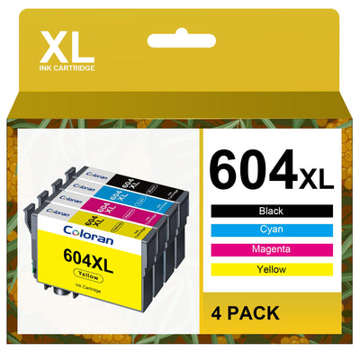 Coloran 604XL Multipack Ersatz für Epson 604 Patronen für XP-2205 XP-2200 XP-3200 XP-3205 XP-4200 XP-4205 WF-2910 WF-2930 WF-2935 WF-2950 (4er-Pack)