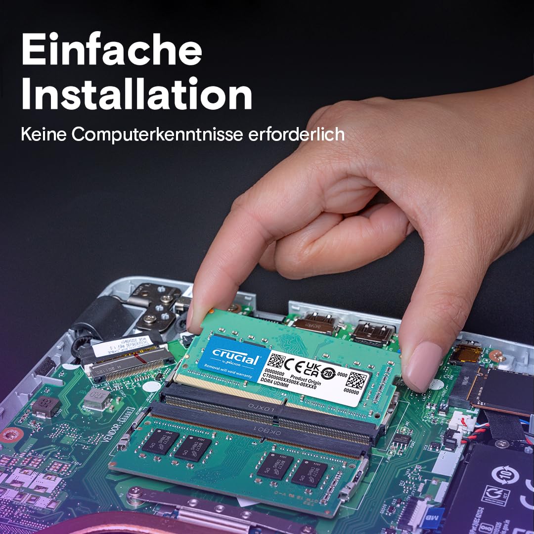 Crucial RAM CT2K8G4SFRA32A 16GB (2x8GB) DDR4 3200MHz CL22 (2933MHz oder 2666MHz) Laptop Arbeitsspeicher Kit