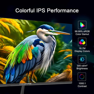 Minifire 27 Zoll Monitor, 100 Hz, Anti-Flicker, Full HD, 1080p Monitor PC Bildschirm mit HDMI Ports (MF27X3AL HDMI-Kabel im Lieferumfang enthalten)