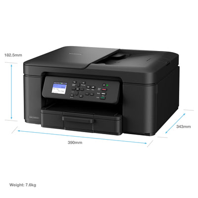 Brother DCP-J1360DW A4 Kabelloser Tintenstrahldrucker | All-in-One (Drucken/Kopieren/Scannen) | WLAN/USB 2.0 | A4 | Duplexdruck | Fotos | Inklusiv Tinte | UK-Stecker