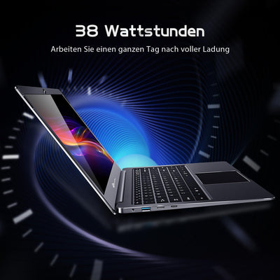 LincPlus P2 Laptop Notebook 14 Zoll 4GB RAM + 64GB Ultrabook Netbook Windows 10 S QWERTZ DE Tastatur