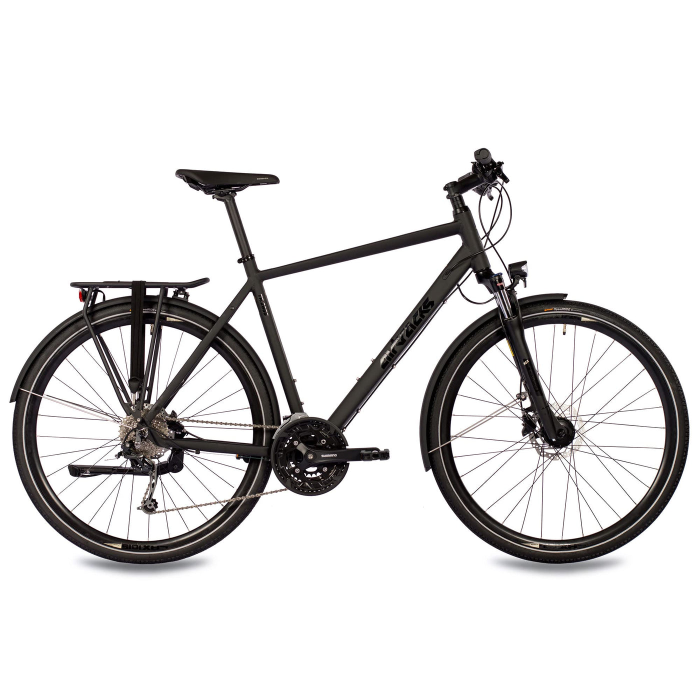 Airtracks Herren Trekking Fahrrad 28 Zoll Trekkingbike TR.2855 Trekkingrad City Bike Shimano Deore 27 Gang M592 Kettenschaltung Nabendynamo Herren - 56cm Körpergröße 175-185cm