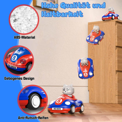 Ferngesteuertes Auto ab 2 Jahre, 2PCS RC Bumper Cars mit Musik und Licht, 2.4GHz Autoscooter Ferngesteuert Kinder mit 2 Akku 50 Minuten, Auto Spielzeug ab 2 Jahre, Geschenke 2 3 4 Jahre Junge Mädchen