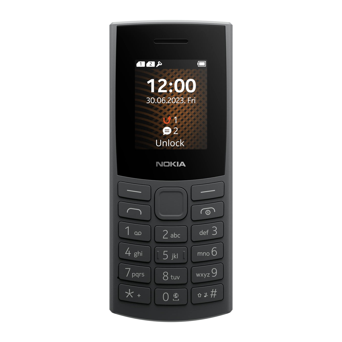 Nokia 105 4G 2023 Handy Dual SIM, 1,8 Zoll Farbdisplay, Charcoal [Italien]