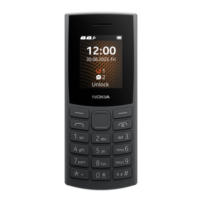 Nokia 105 4G 2023 Handy Dual SIM, 1,8 Zoll Farbdisplay, Charcoal [Italien]