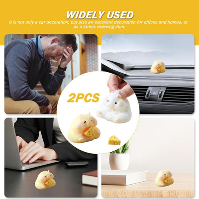 2Pcs Cartoon Hamster Squeeze Spielzeug, umweltfreundliche Silikon Stress Relief Spielzeug, weiche Gadgets, sensorische Spielzeug, Geschenke für Kinder über 6 Jahre alt (Hamster)