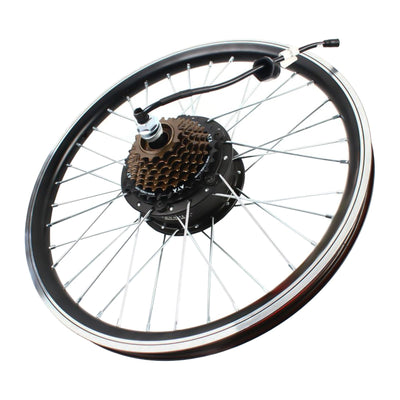 HOARLICN Elektro-Fahrrad Motor Hinterrad, E-Bike-Umrüstsatz Hinterrad-Elektrofahrrad-Kit 36v 250w E-Bike Nabe Umbausatz LED Kit Elektro-Fahrrad-Motor-Umrüstsatz Geeignet Für 20-Zoll-Fahrräder