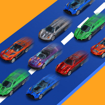 Esteopt Transport Truck Spielzeug Autos für Jungen Alter 3 4 5 6 7, tragbare Dinosaurier Rennstrecke Truck mit 12 Dinosaurier Set Geschenkbox (Blau)