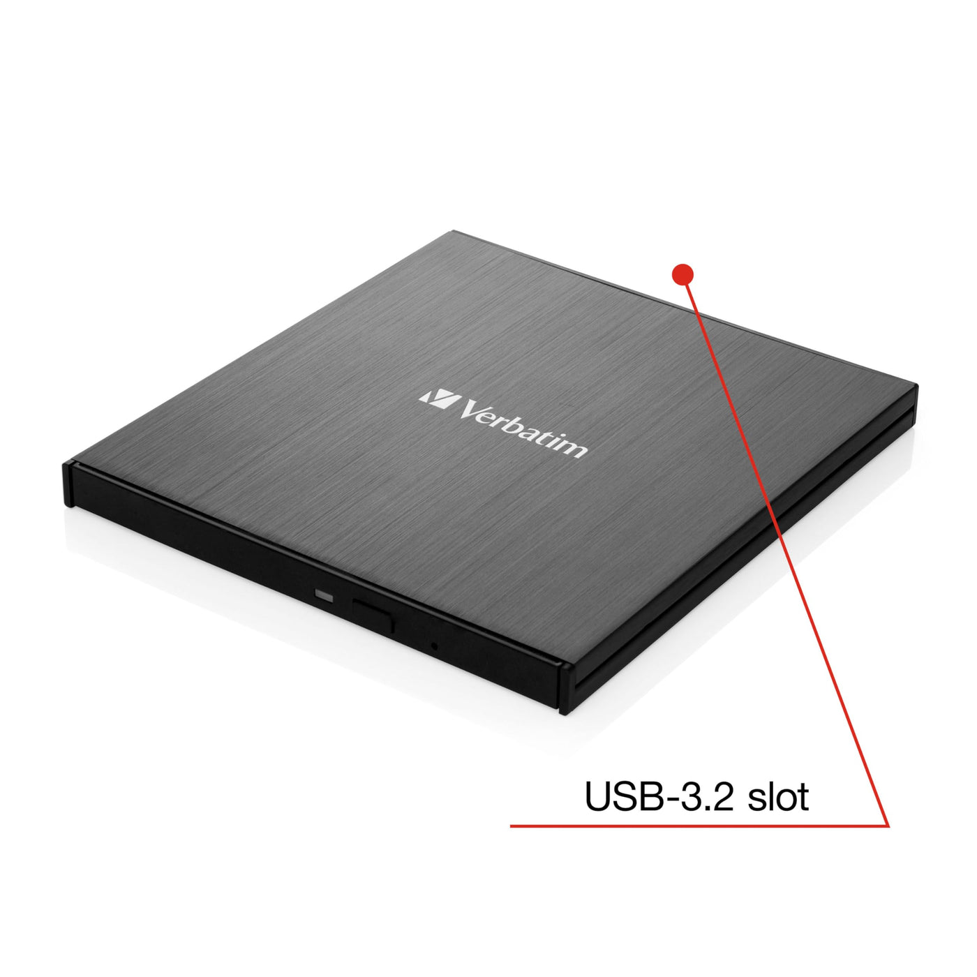 Verbatim Externer Slimline Bluray Writer mit USB 3.0-Kabel, externer DVD und Bluray Brenner, ideal für Notebooks und Computer ohne Laufwerk, Bluray Player & DVD Drive mit kostenloser Bluray Disk