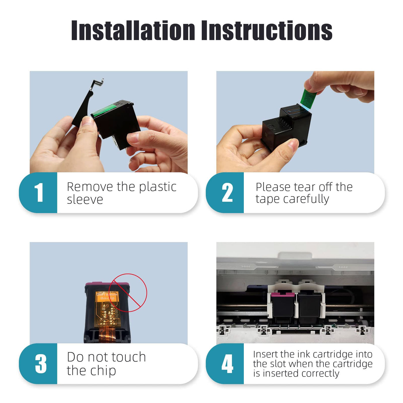 Oeggoink 510 511 Druckerpatrone Kompatibel für Canon 510 511 Druckerpatronen, Canon Patronen 510 511, PG-510 / CL-511 Schwarz und Farbe für Canon Pixma MP270 MP280 MP230 MP240 MP250 iP2700 MP495 MX360