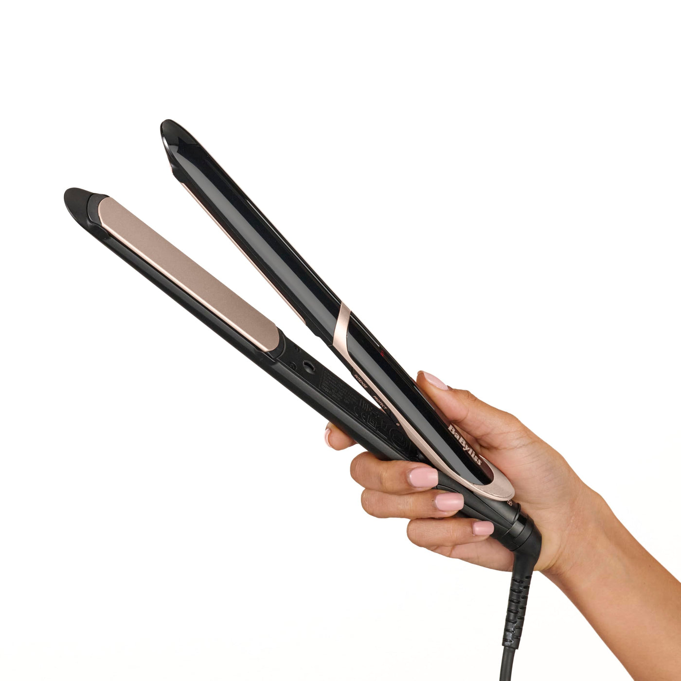 BaByliss Super Smooth Glätteisen – Anti-Frizz Ionen-Technologie, Hitzeschutzmatte, fortschrittliche Keramikplatten, schnelles Aufheizen, 6 Temperaturstufen von 140°C bis 235°C, ST393E