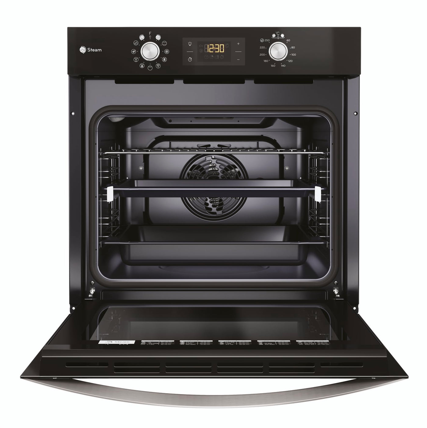Privileg PBWK3 JH8S BLG Einbau-Backofen mit Hydrolyse und Dampffunktionen/ 71 l/Hydrolyse/CLICK und CLEAN/Multi-Level-Kochen/Pizzafunktion/Freasy Cook