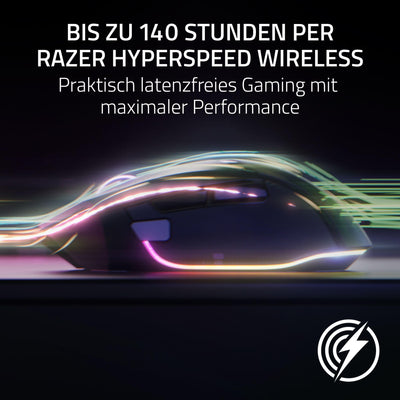 Razer Basilisk V3 Pro 35K - Vollständig anpassbare kabellose ergonomische Gaming-Maus mit Chroma RGB - 35K optischer Sensor (konfigurierbares Rad, 1K Hz Polling-Rate, 13 anpassbare Tasten) Schwarz