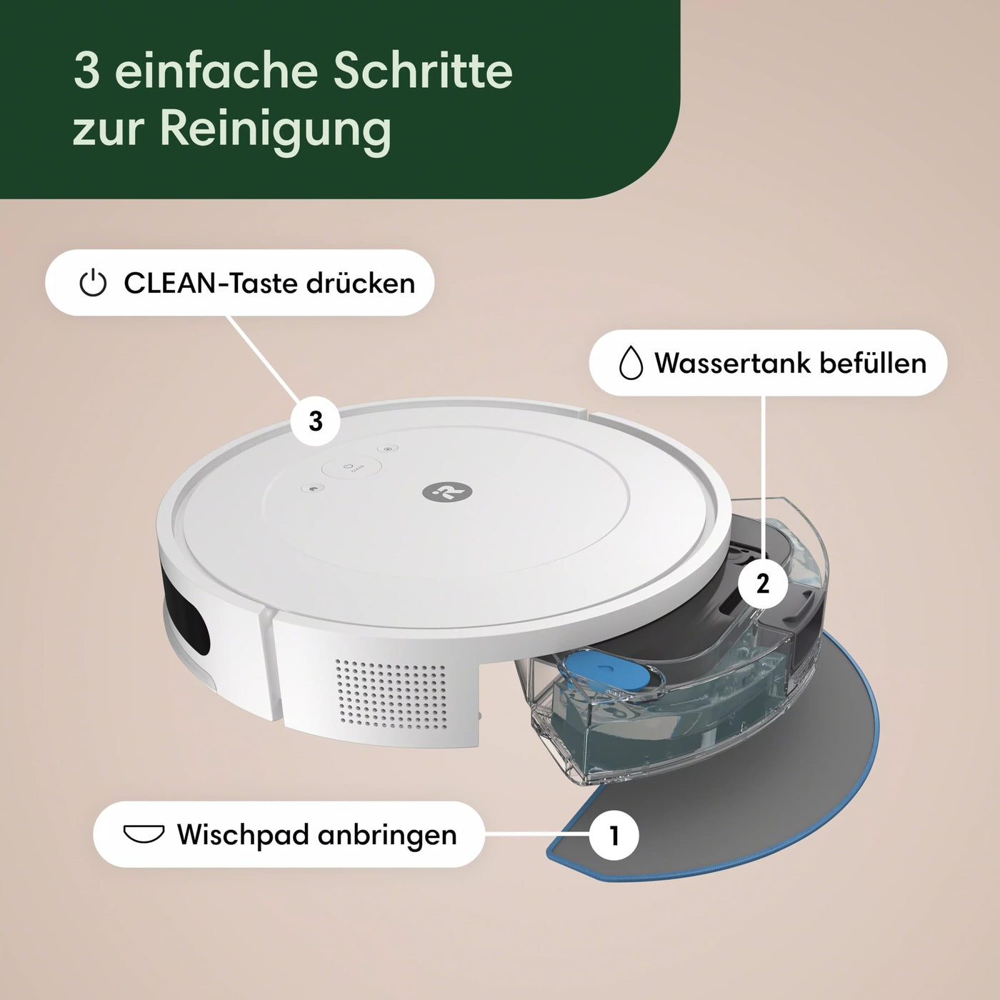 Roomba Combo® Essential 2 mit Absaugstation