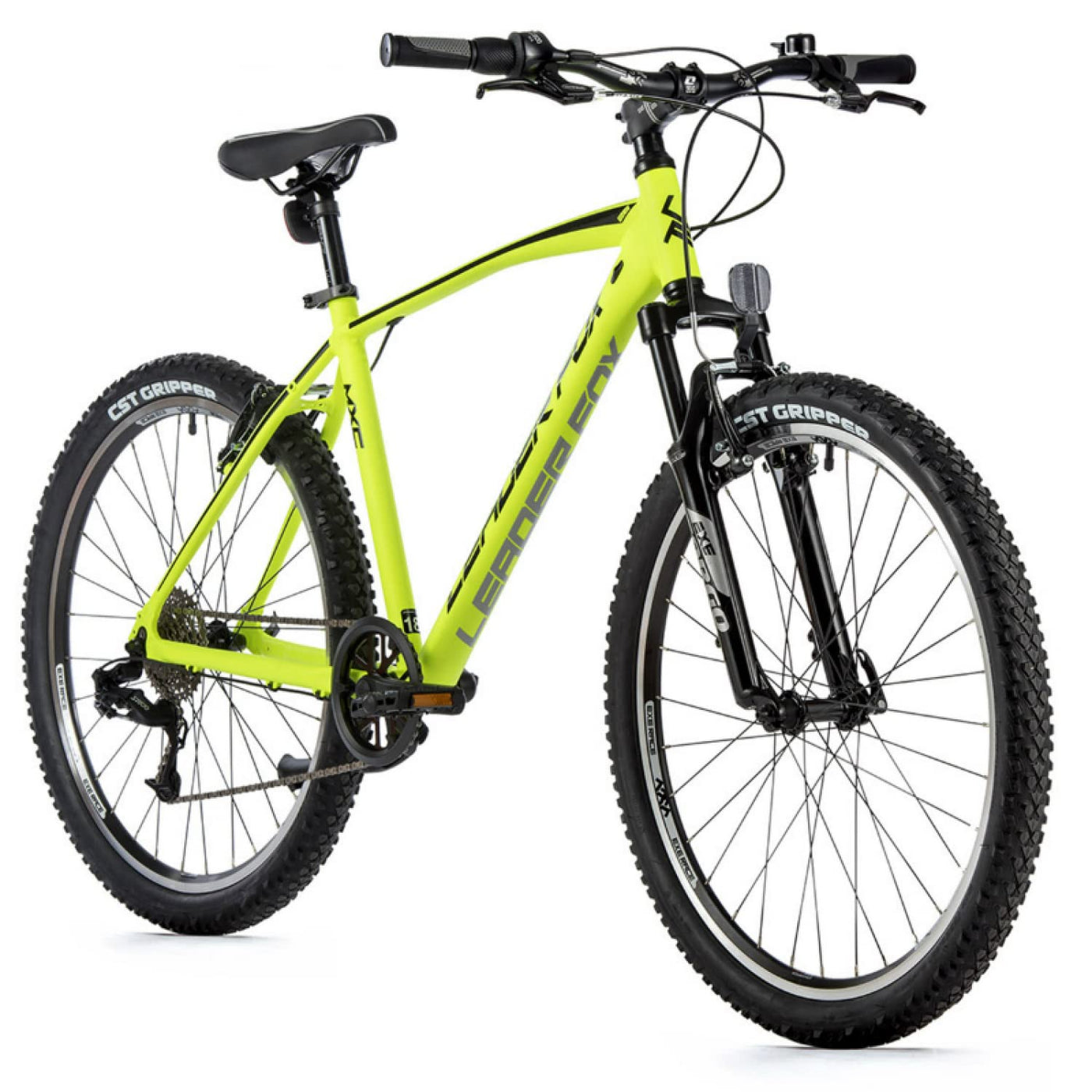 26 Zoll Alu MTB Fahrrad Leader Fox MXC 8 Gang S-Ride Neon Gelb Rh 41cm