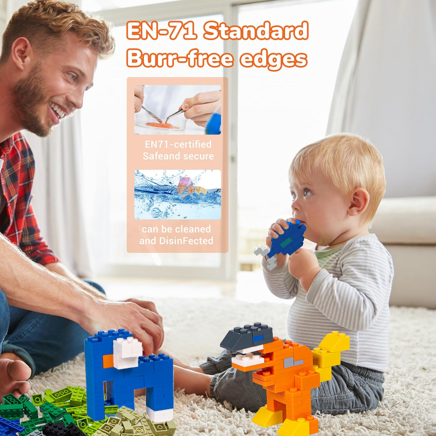 Bausteine Box Mit 1500 Klemmbausteinen – Kompatibel Zu Allen Herstellern – 14 Farben & 19 Formen – Building Blocks Für Kinder Ab 6 Jahre – Klassisches Konstruktionsspielzeug Für Jungen Und Mädchen.