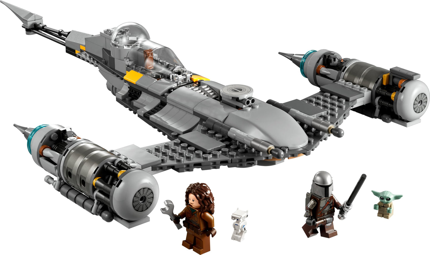 LEGO Star Wars Der N-1 Starfighter des Mandalorianers aus Das Buch von Boba Fett, Raumschiff-Spielzeug zum Bauen, Set mit 4 Charakteren inkl. Baby Yoda-Figur 75325