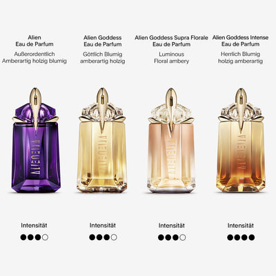 MUGLER Alien Eau de Parfum, Damen-Parfum, Amberartig, holzig und blumig, Außergewöhnlicher Duft, Nachfüllbar, 90 ml