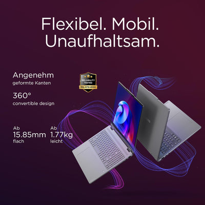 Lenovo Yoga 7i 2-in-1 Laptop | Copilot+ PC | 16" 2.8K WUXGA OLED | Intel Core Ultra 7 | 32GB RAM | 1TB SSD | Intel Arc Grafik | Win11 | QWERTZ | inkl. Yoga Pen | 3 Jahre Garantie Exklusiv bei Amazon