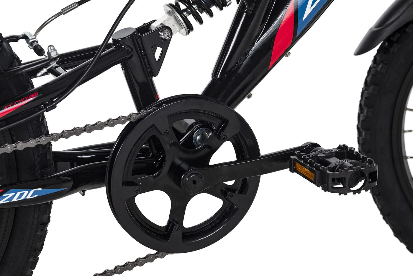 KS Cycling Mountainbike Fully ATB 20" Zodiac schwarz-rot RH 31 cm