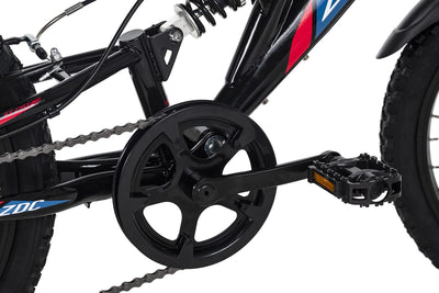 KS Cycling Mountainbike Fully ATB 20" Zodiac schwarz-rot RH 31 cm