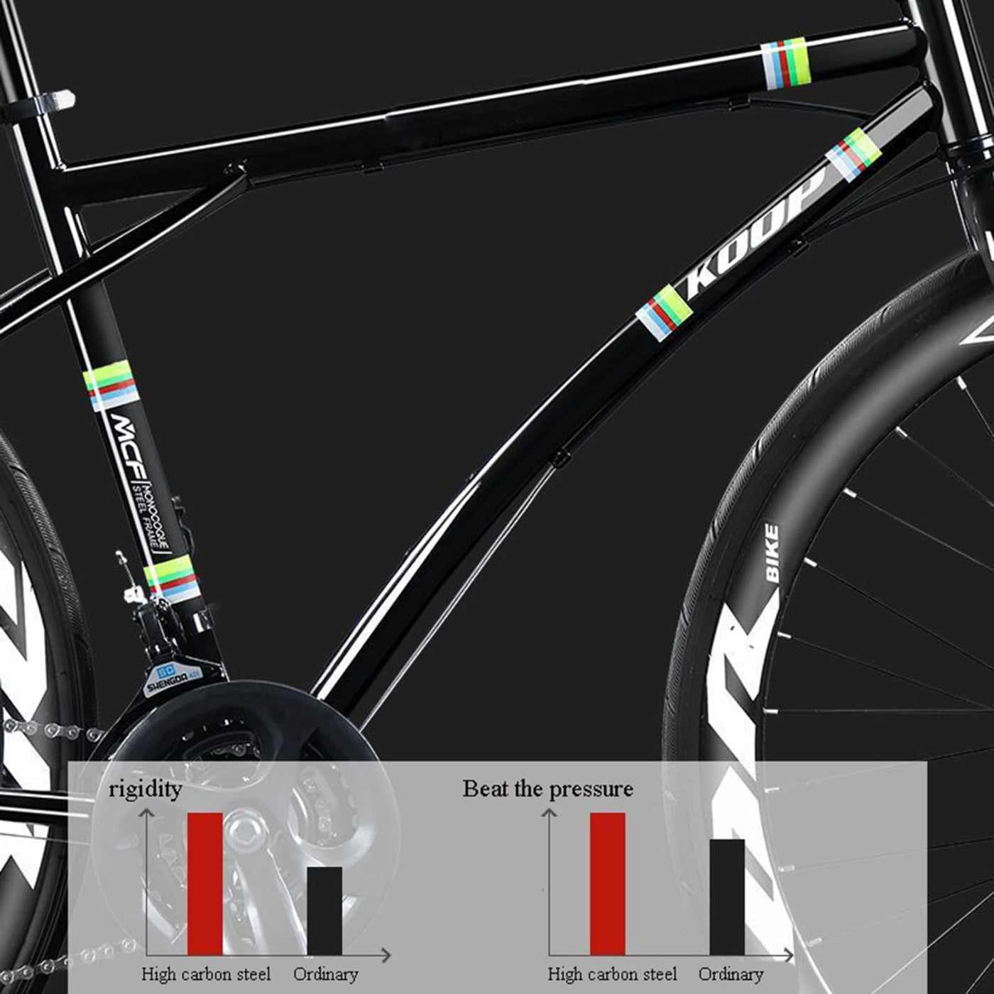 Rennrad Mountainbike 7 Gang 24 Gang Leichtes Studentenpendel Jugendlenkerrennen C,24-Speed